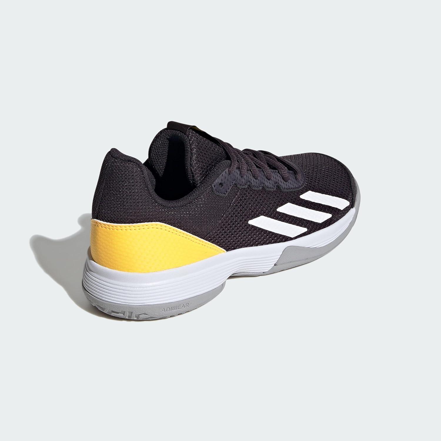imageadidas Kids Court Flash SneakersAurora BlackWhiteSpark