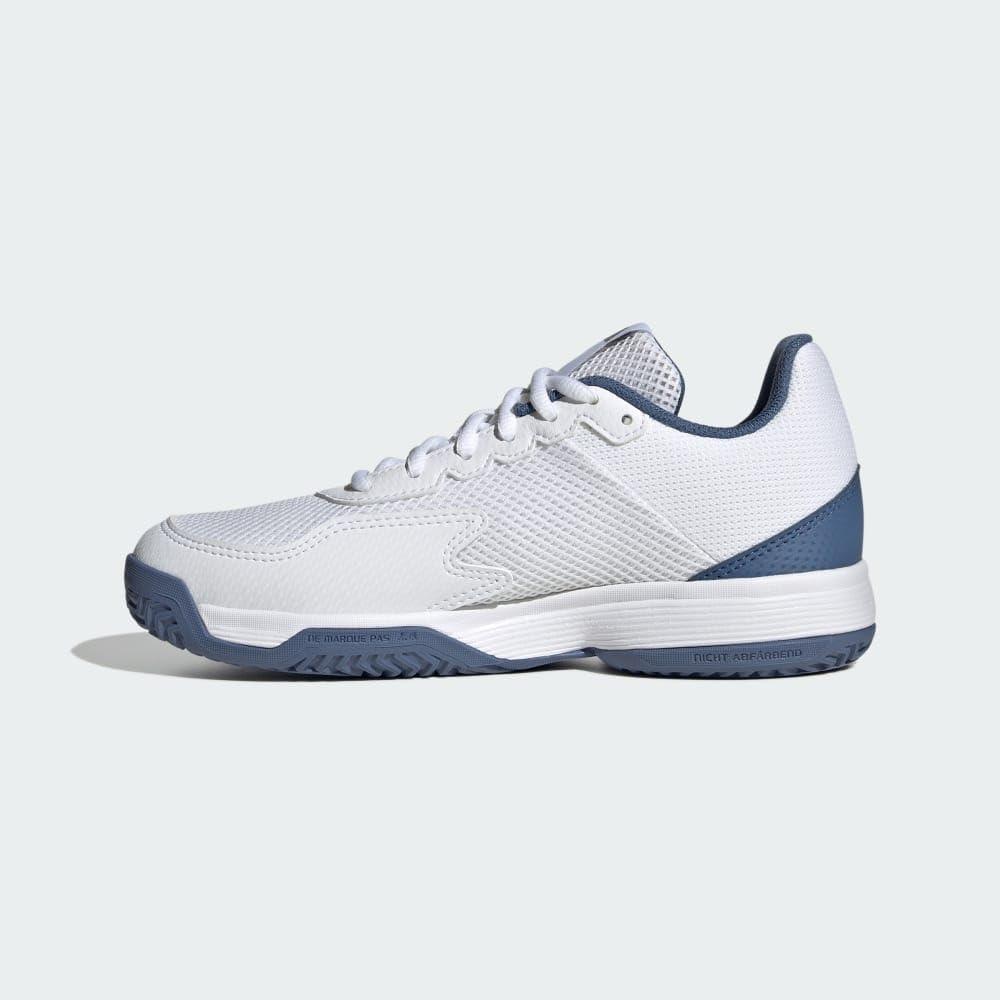 imageadidas Kids Court Flash SneakersWhiteBlackCrew Blue