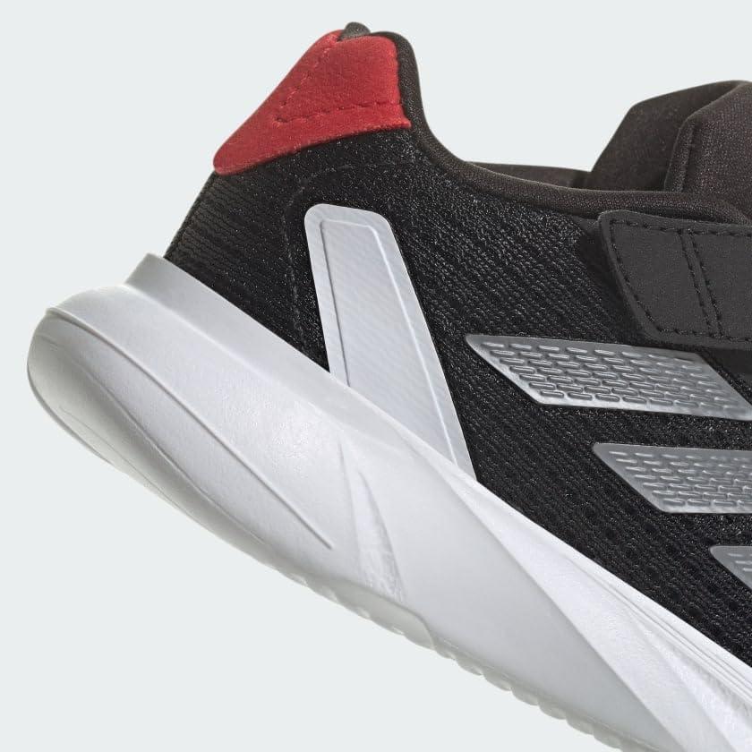 imageadidas Kids Duramo SL Elastic Lace SneakersCore BlackIron MetallicBetter Scarlet