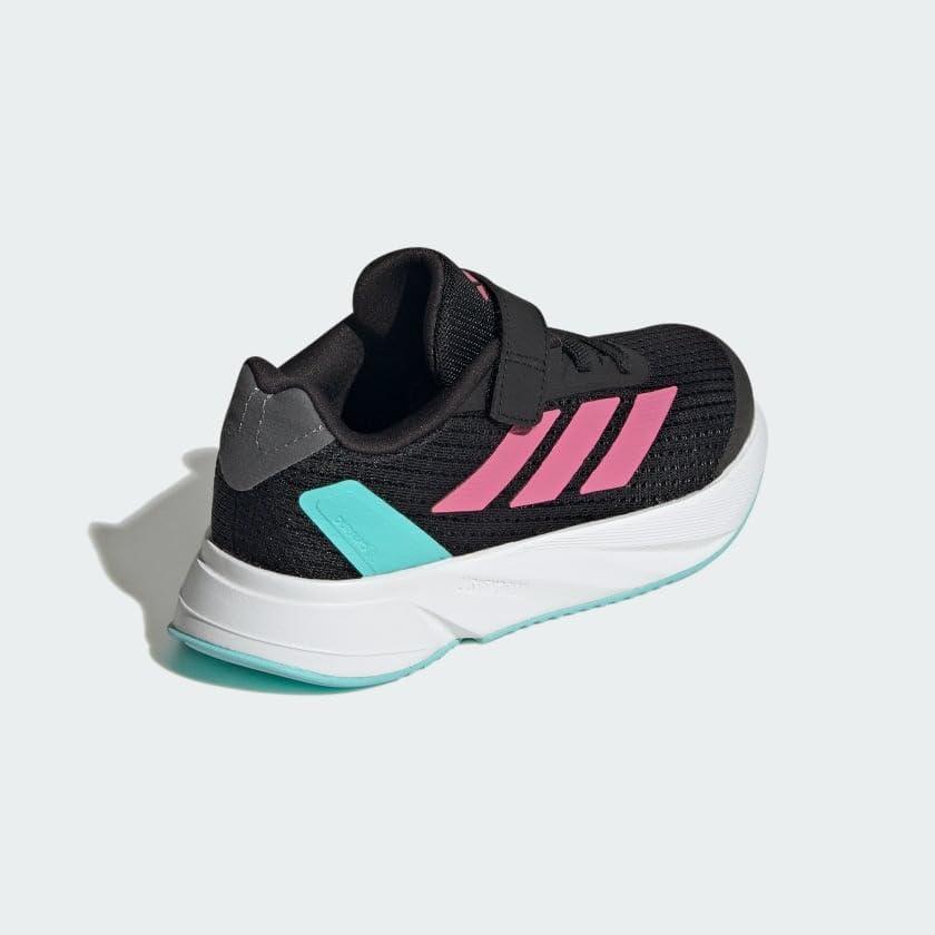 imageadidas Kids Duramo SL Elastic Lace SneakersCore BlackPink FusionWhite