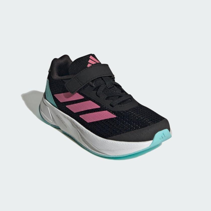 imageadidas Kids Duramo SL Elastic Lace SneakersCore BlackPink FusionWhite