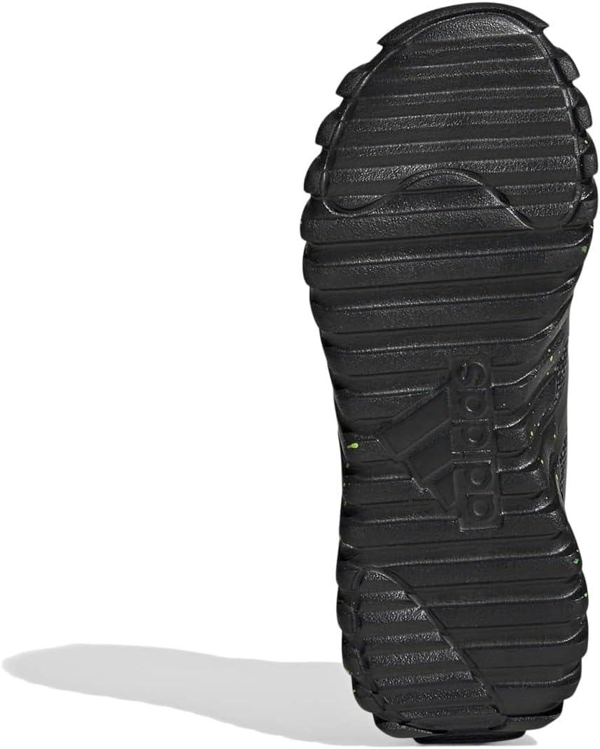 imageadidas Kids Girls Kaptir 30 Lace Up Sneakers Shoes Casual BlueBlackIron MetallicLucid Lemon