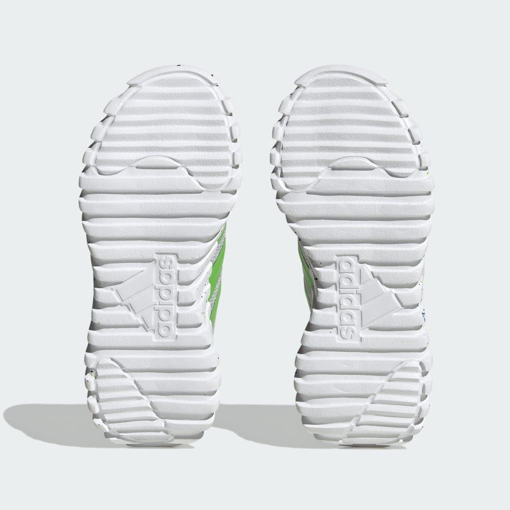 imageadidas Kids Girls Kaptir 30 Lace Up Sneakers Shoes Casual BlueGreyLucid LimeBlack