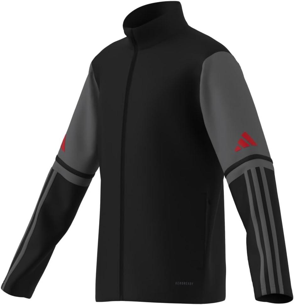 imageadidas Kids Squadra 25 Training JacketBlackTeam GreyPure Ruby