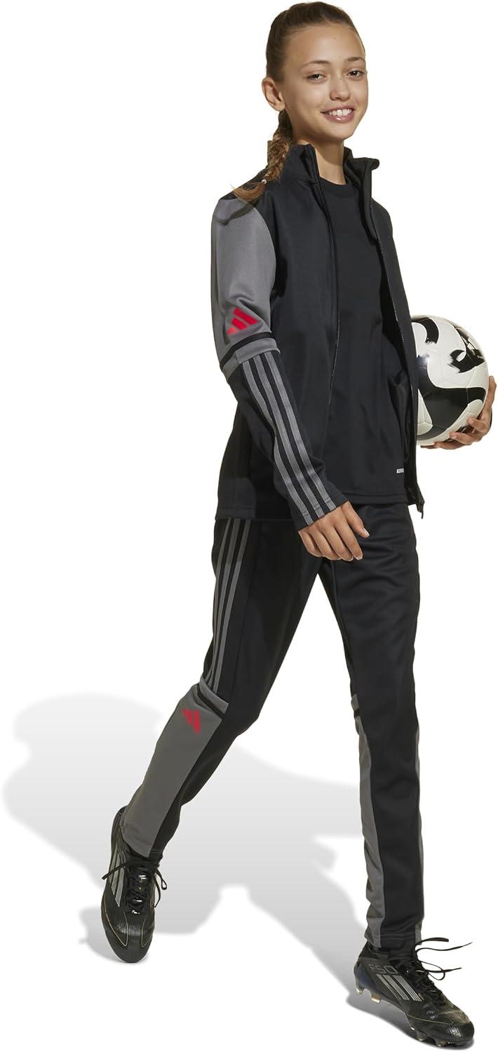 imageadidas Kids Squadra 25 Training JacketBlackTeam GreyPure Ruby