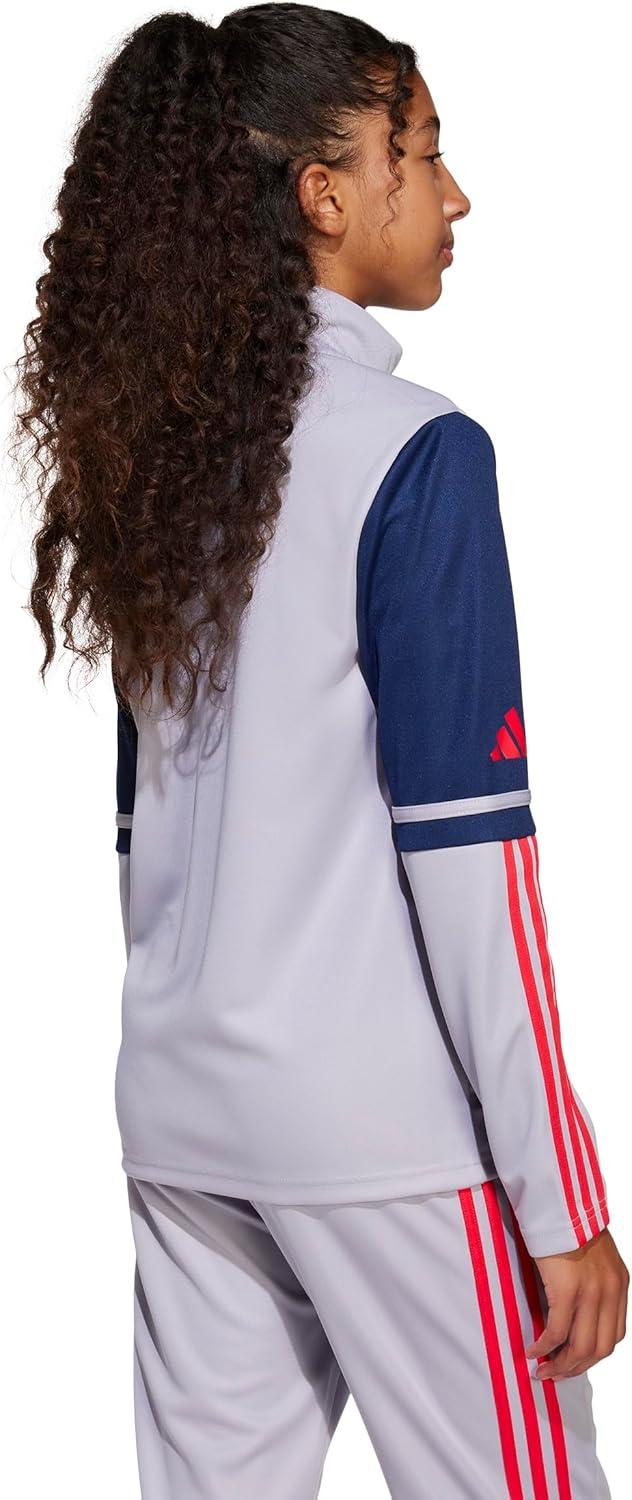 imageadidas Kids Squadra 25 Training JacketGlory GreyTeam Navy BluePure Ruby