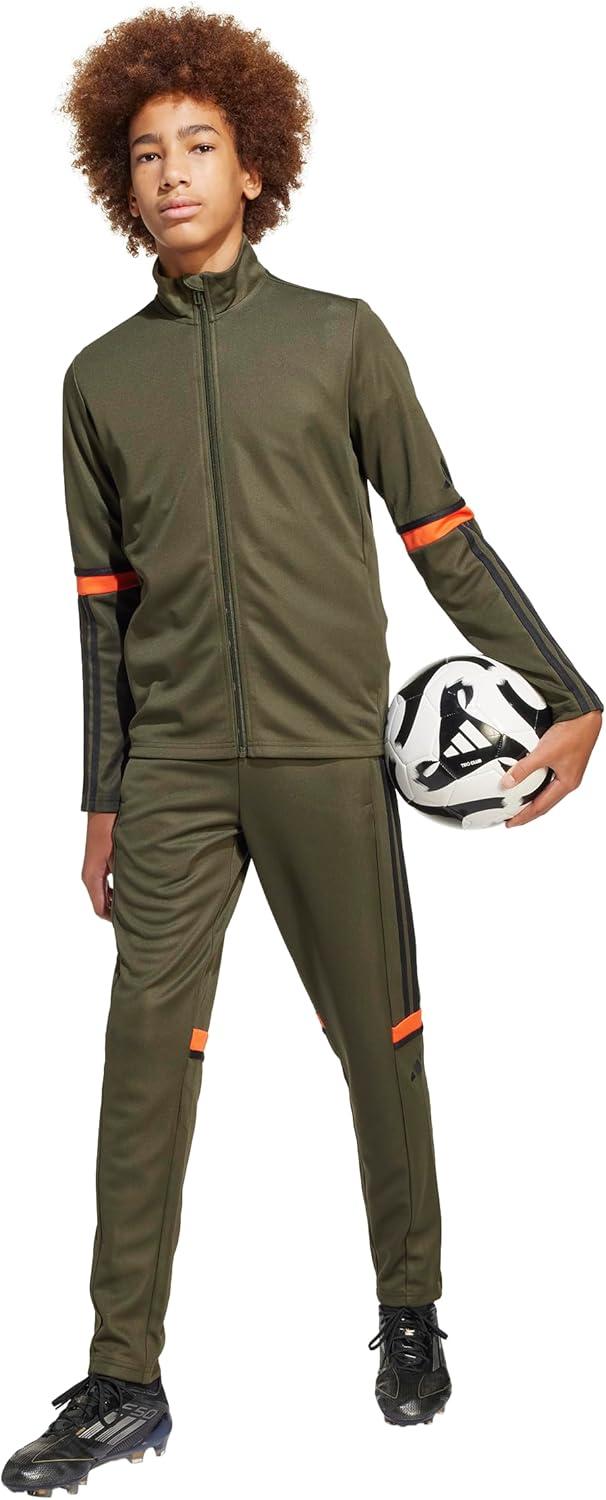 imageadidas Kids Squadra 25 Training JacketNight CargoBlackSemi Impact Orange