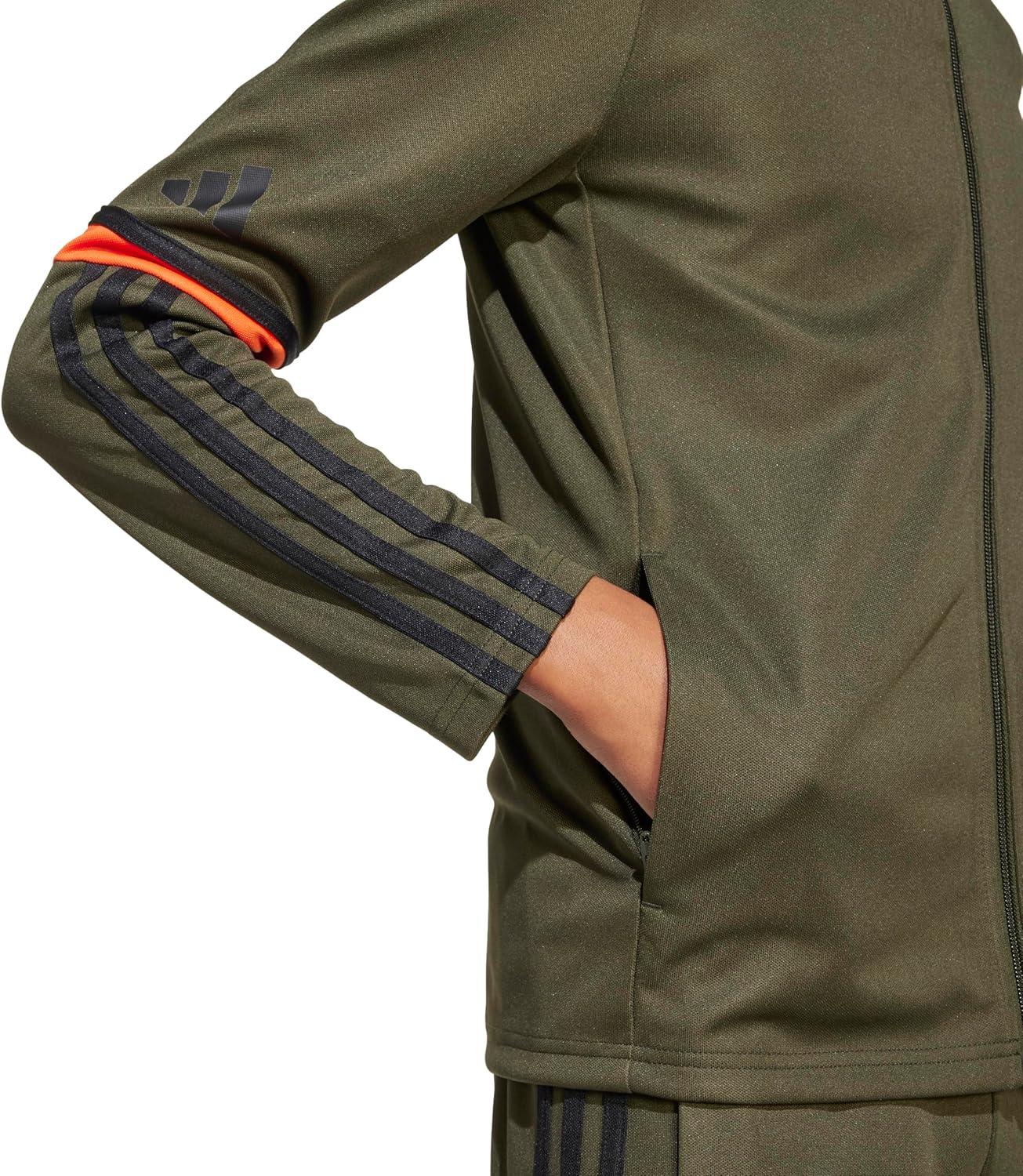 imageadidas Kids Squadra 25 Training JacketNight CargoBlackSemi Impact Orange