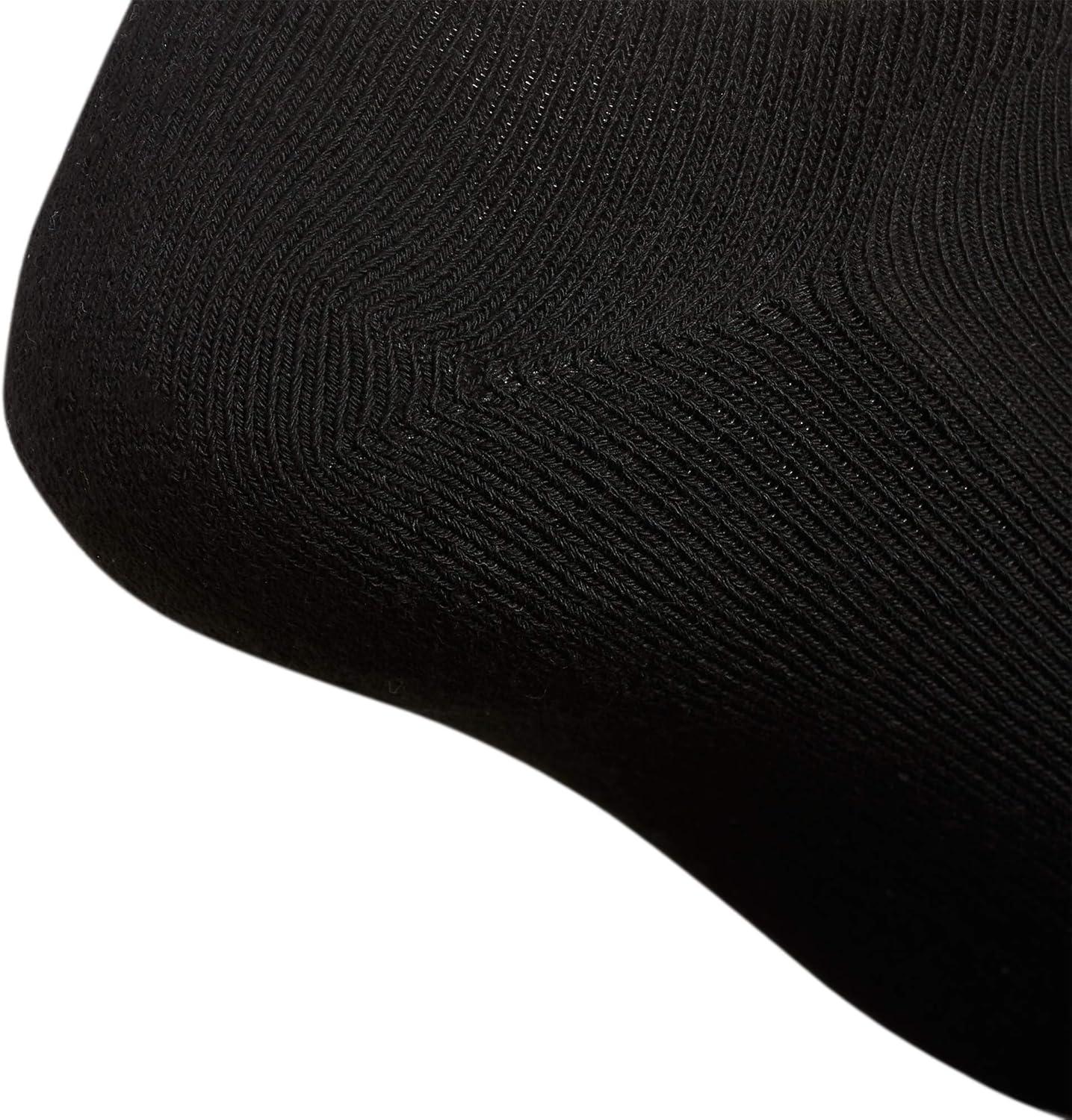 imageadidas Mens Athletic Cushioned 6Pack No Show Socks for MenBlackAluminum 2