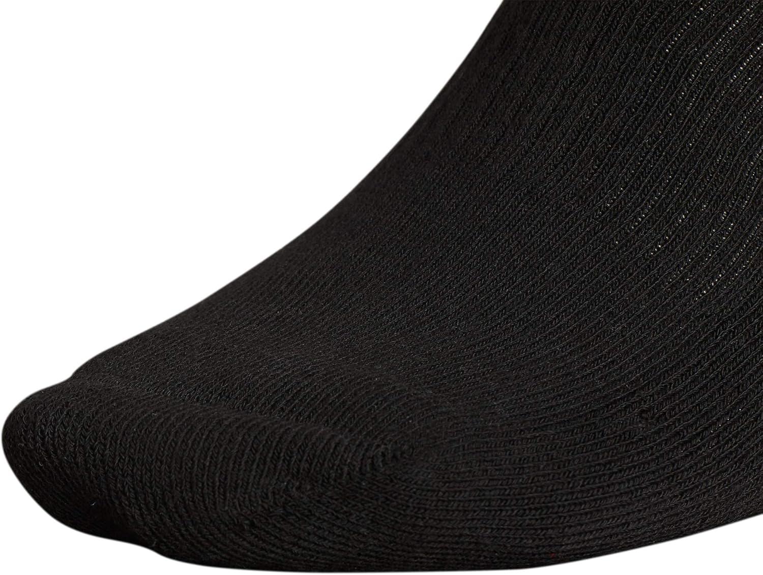 imageadidas Mens Athletic Cushioned 6Pack No Show Socks for MenBlackAluminum 2