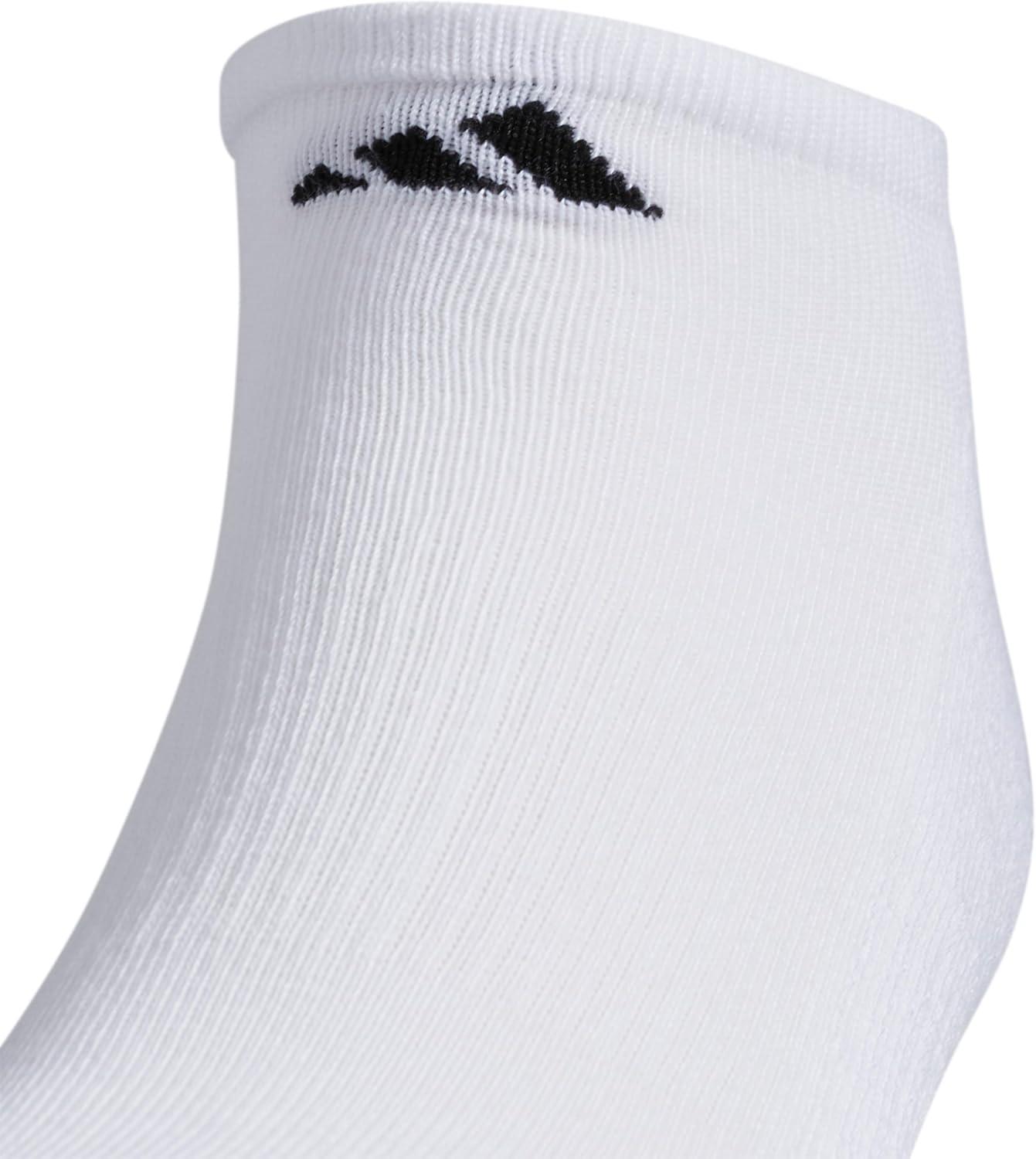 imageadidas Mens Athletic Cushioned 6Pack No Show Socks for MenWhiteBlack