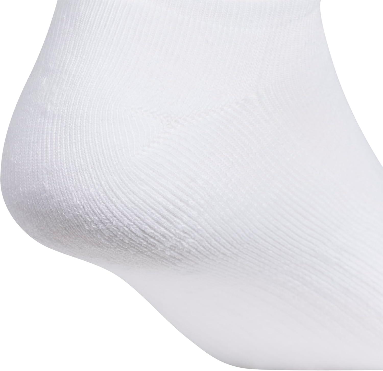 imageadidas Mens Athletic Cushioned 6Pack No Show Socks for MenWhiteWonder BeigeAlumina Beige