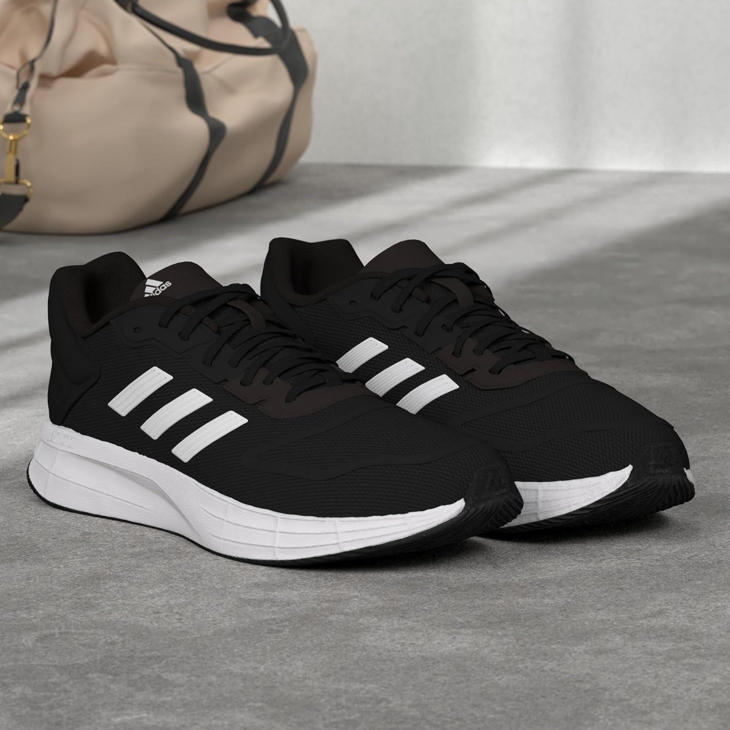 imageadidas Mens Duramo 10 ShoesBlackWhiteBlack