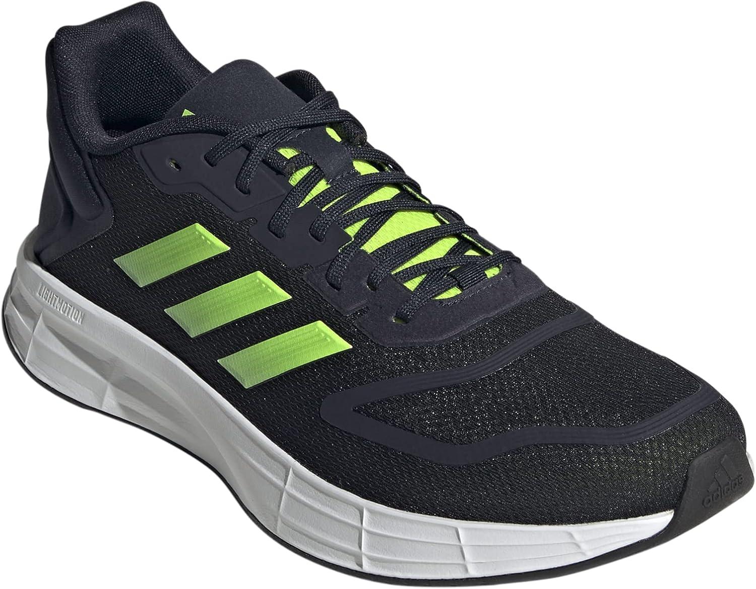 imageadidas Mens Duramo 10 ShoesInkSolar YellowAlmost Lime