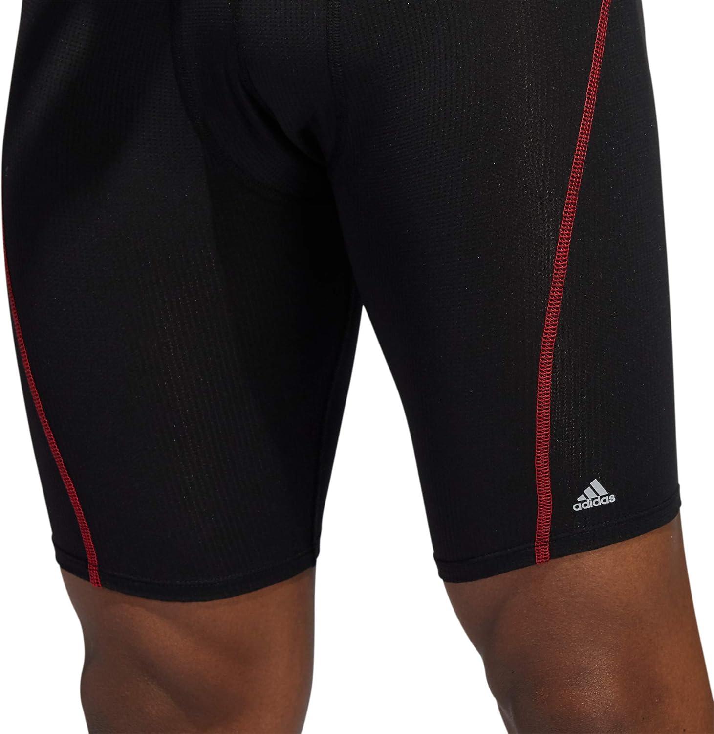 imageadidas Mens Performance Mesh Long Boxer Brief Underwear 3Pack for active sport and all day comfortBlackScarlet RedOnix