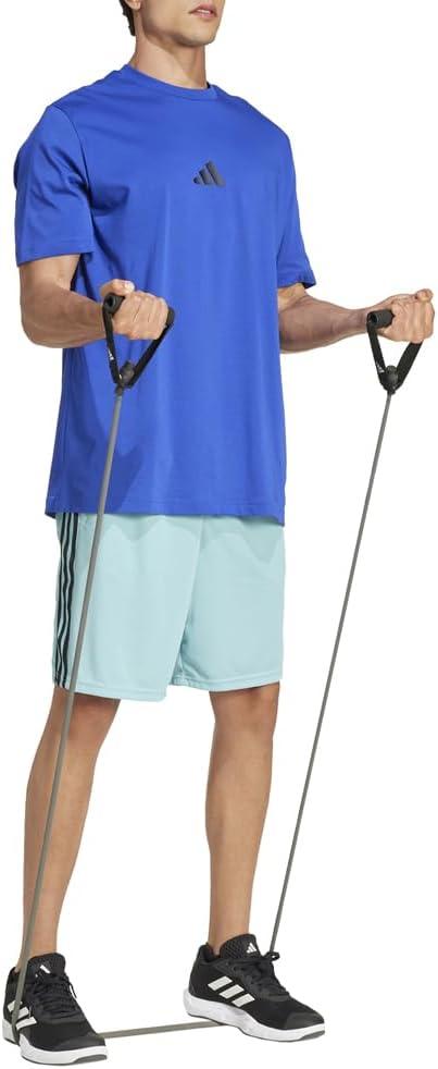 imageadidas Mens Train Essentials Piqu 3Stripes ShortsMint ToneBlack