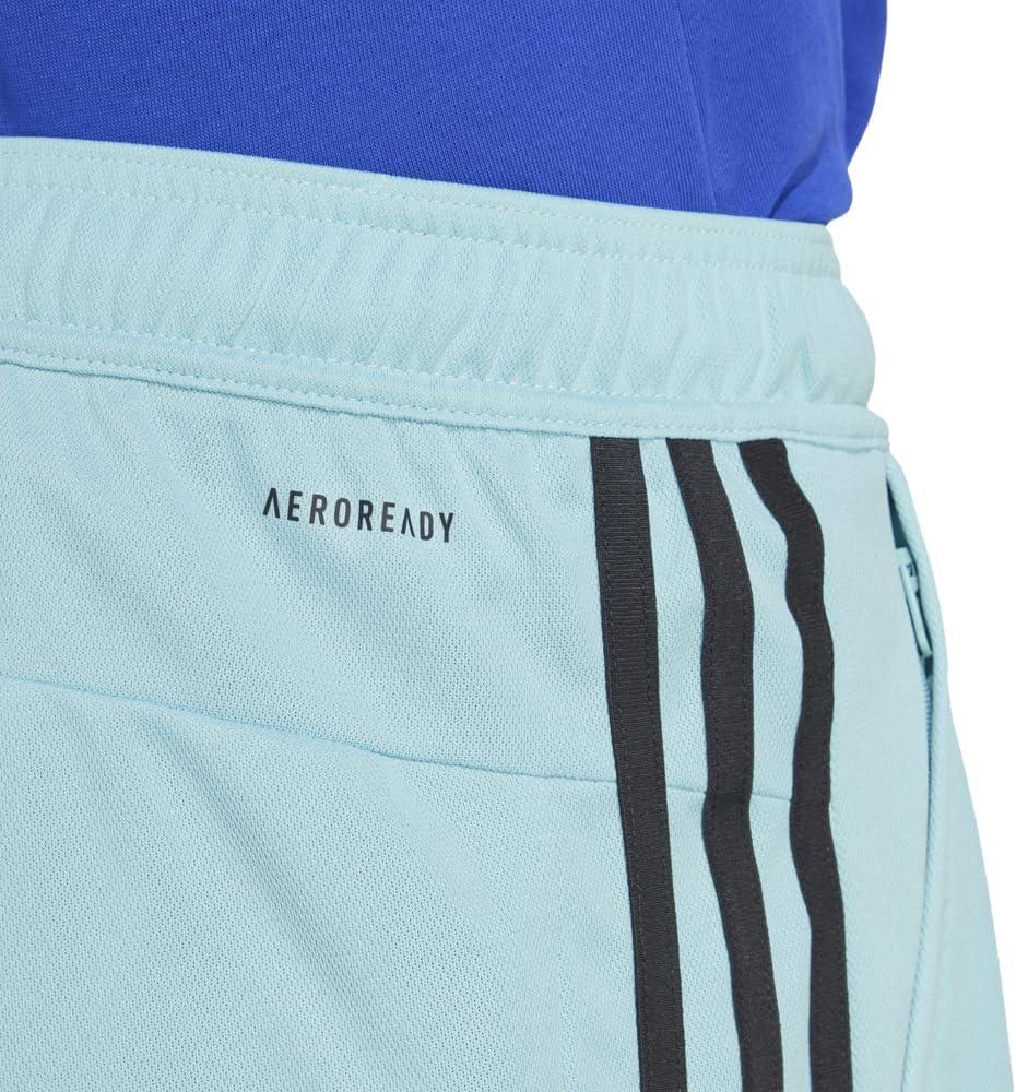 imageadidas Mens Train Essentials Piqu 3Stripes ShortsMint ToneBlack