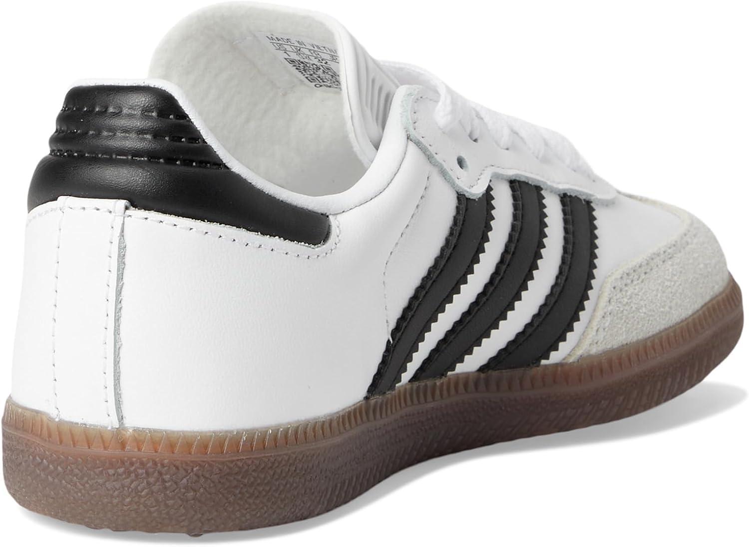 imageadidas Originals Boys Samba Indoor ShoesWhiteBlackGum