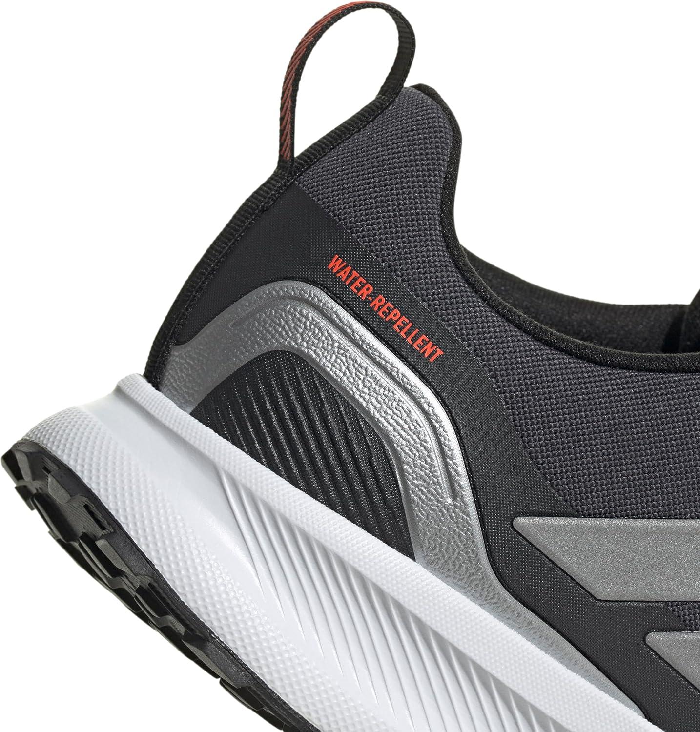 imageadidas Originals Mens Run Falcon 5 Trail ShoesBlackSilver MetallicCarbon