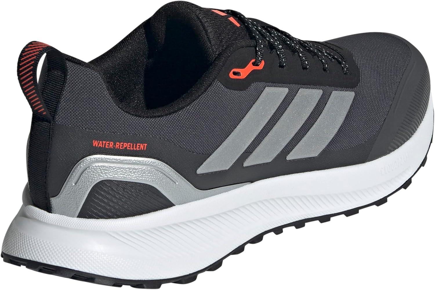 imageadidas Originals Mens Run Falcon 5 Trail ShoesBlackSilver MetallicCarbon