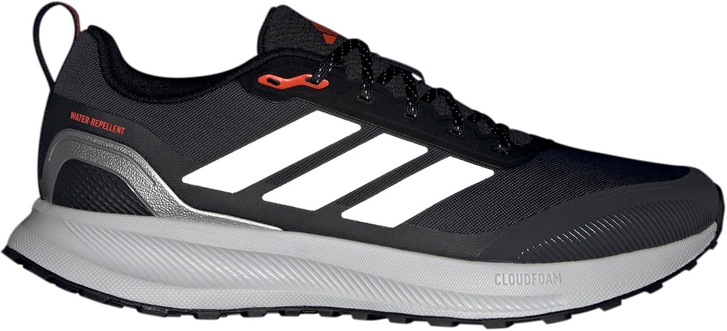 imageadidas Originals Mens Run Falcon 5 Trail ShoesBlackSilver MetallicCarbon