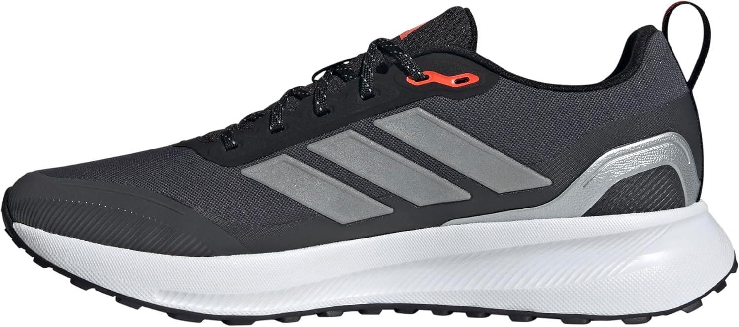 imageadidas Originals Mens Run Falcon 5 Trail ShoesBlackSilver MetallicCarbon