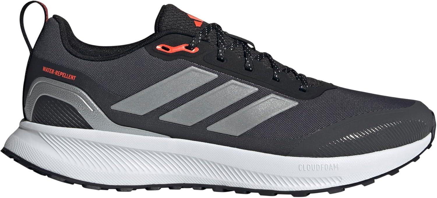imageadidas Originals Mens Run Falcon 5 Trail ShoesBlackSilver MetallicCarbon