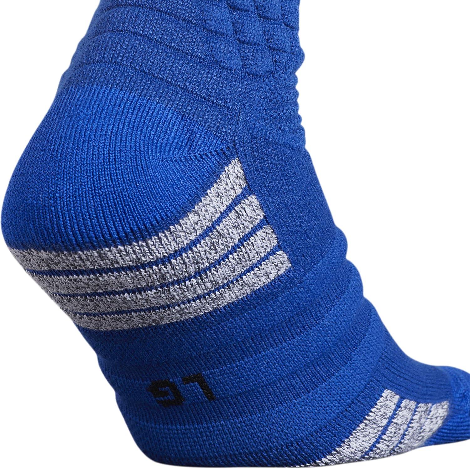 imageadidas Unisex Creator 365 Basketball Crew Socks 1PairCollegiate Royal BlueWhite