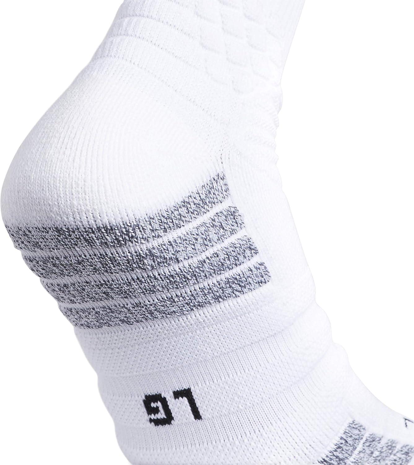 imageadidas Unisex Creator 365 Basketball Crew Socks 1PairWhiteBlack