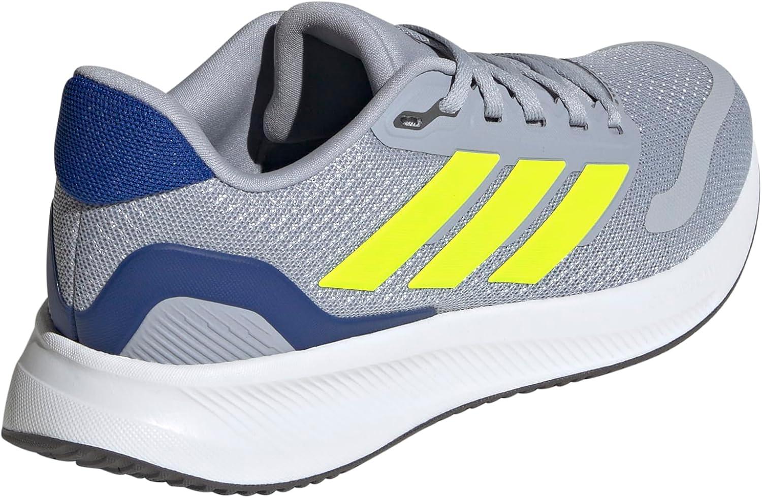imageadidas UnisexChild Run Falcon 5 SneakerHalo SilverLucid LemonTeam Royal Blue