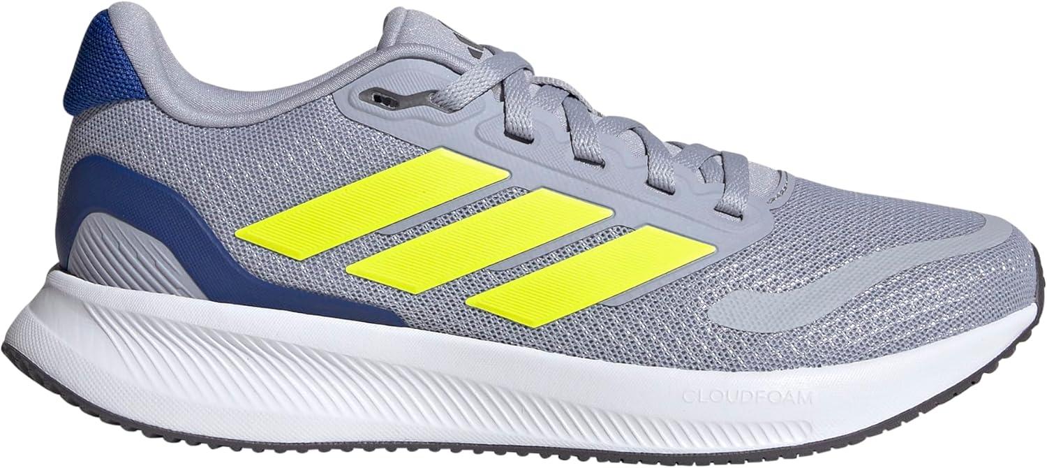 imageadidas UnisexChild Run Falcon 5 SneakerHalo SilverLucid LemonTeam Royal Blue