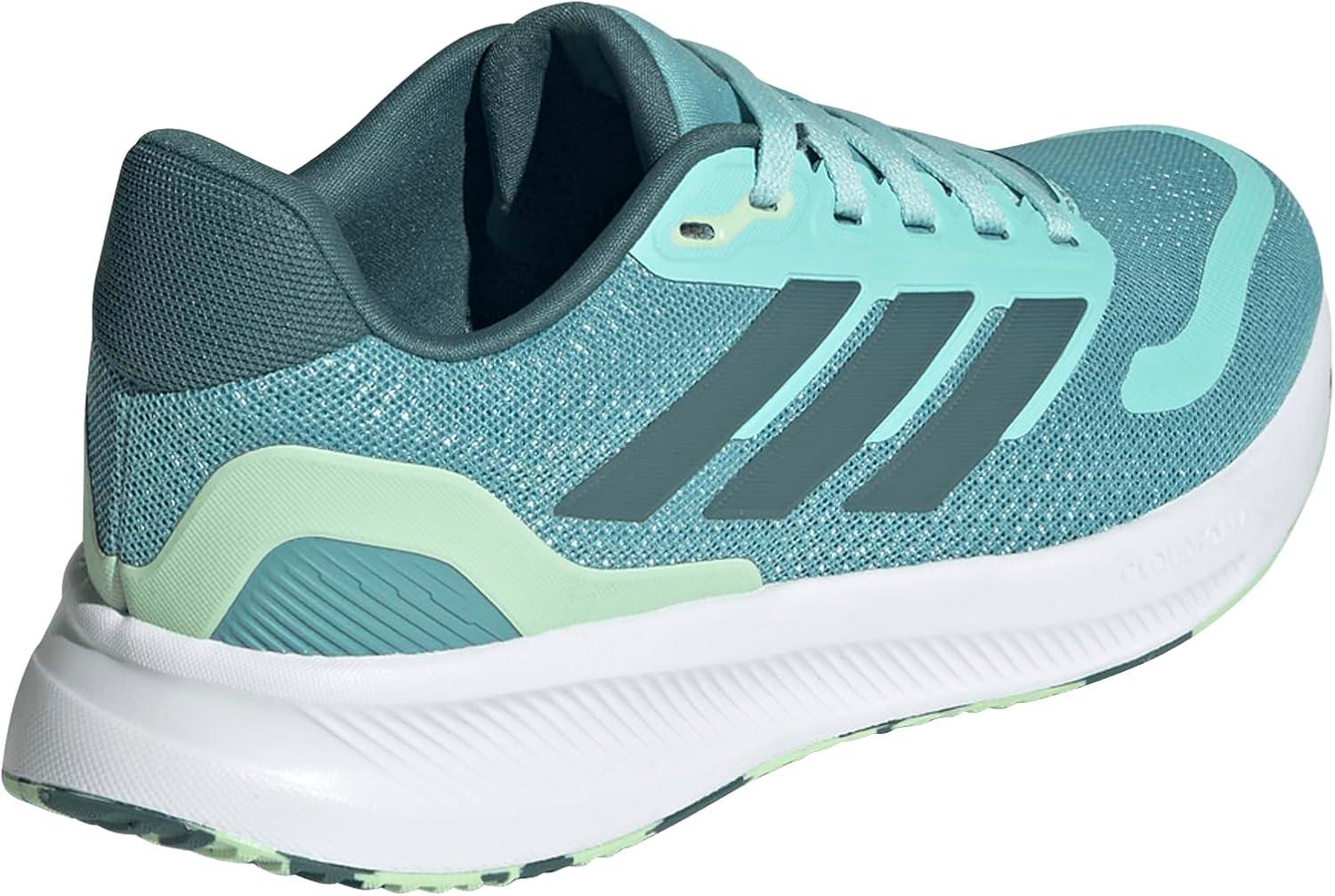 imageadidas UnisexChild Run Falcon 5 SneakerMint TonPreloved TealSemi Green Spark