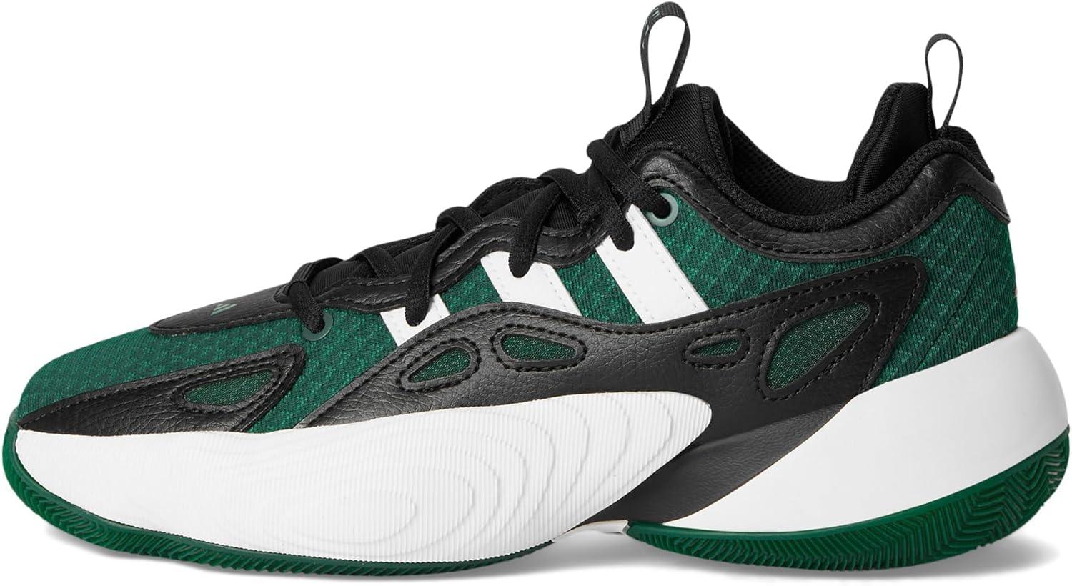 imageadidas UnisexChild Trae Unlimited 2 BasketballCollegiate GreenBlackWhite