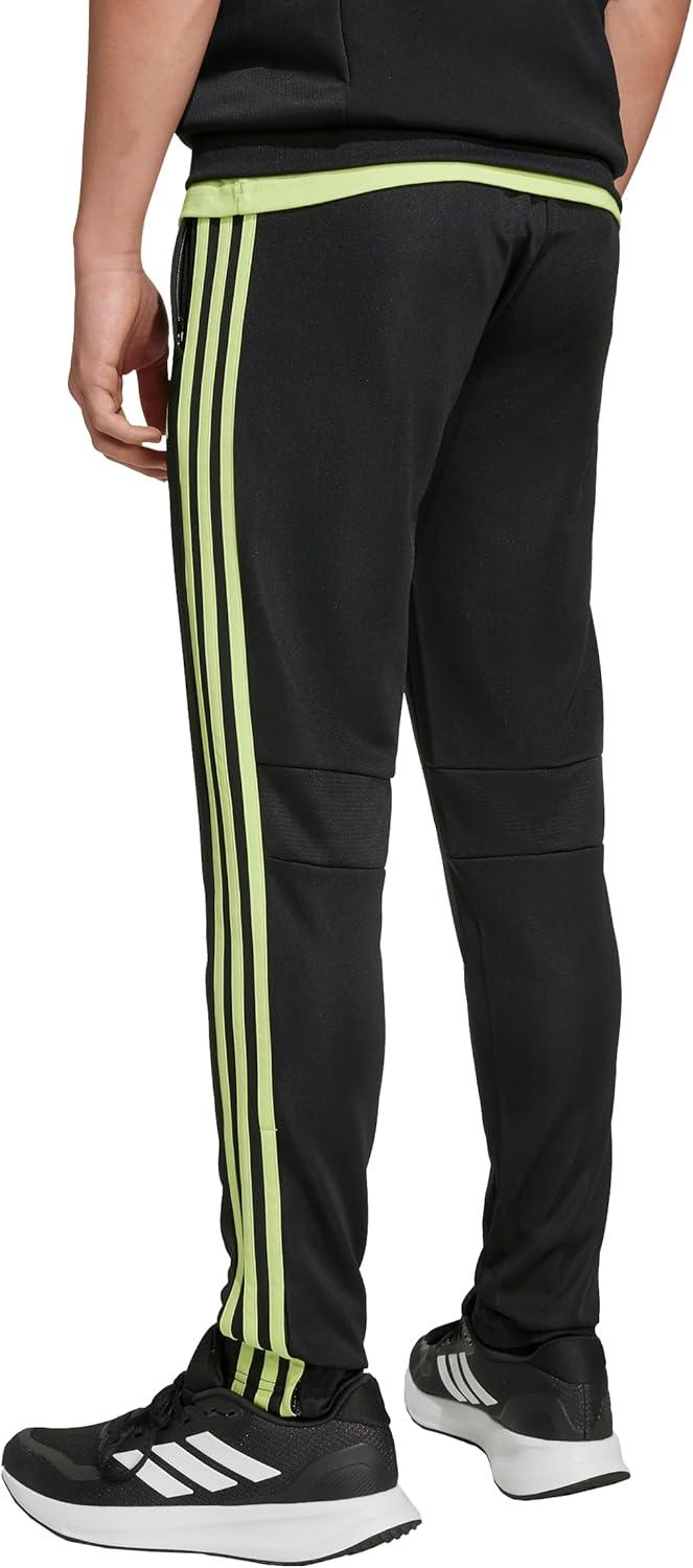 imageadidas UnisexKids Tiro 25 Essentials Training Track PantsBlackPulse Lime