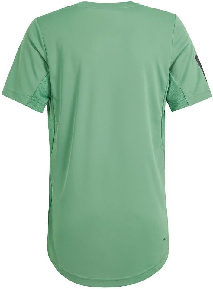 imageadidas UnisexYouth Club Tee IndigoSky TintPreloved Green