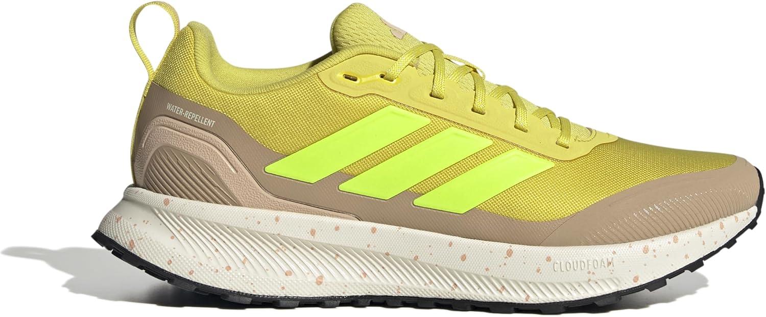 imageadidas Womens Run Falcon 5 Trail SneakerPure Sulfur Lucid Lemon Warm Sandstone