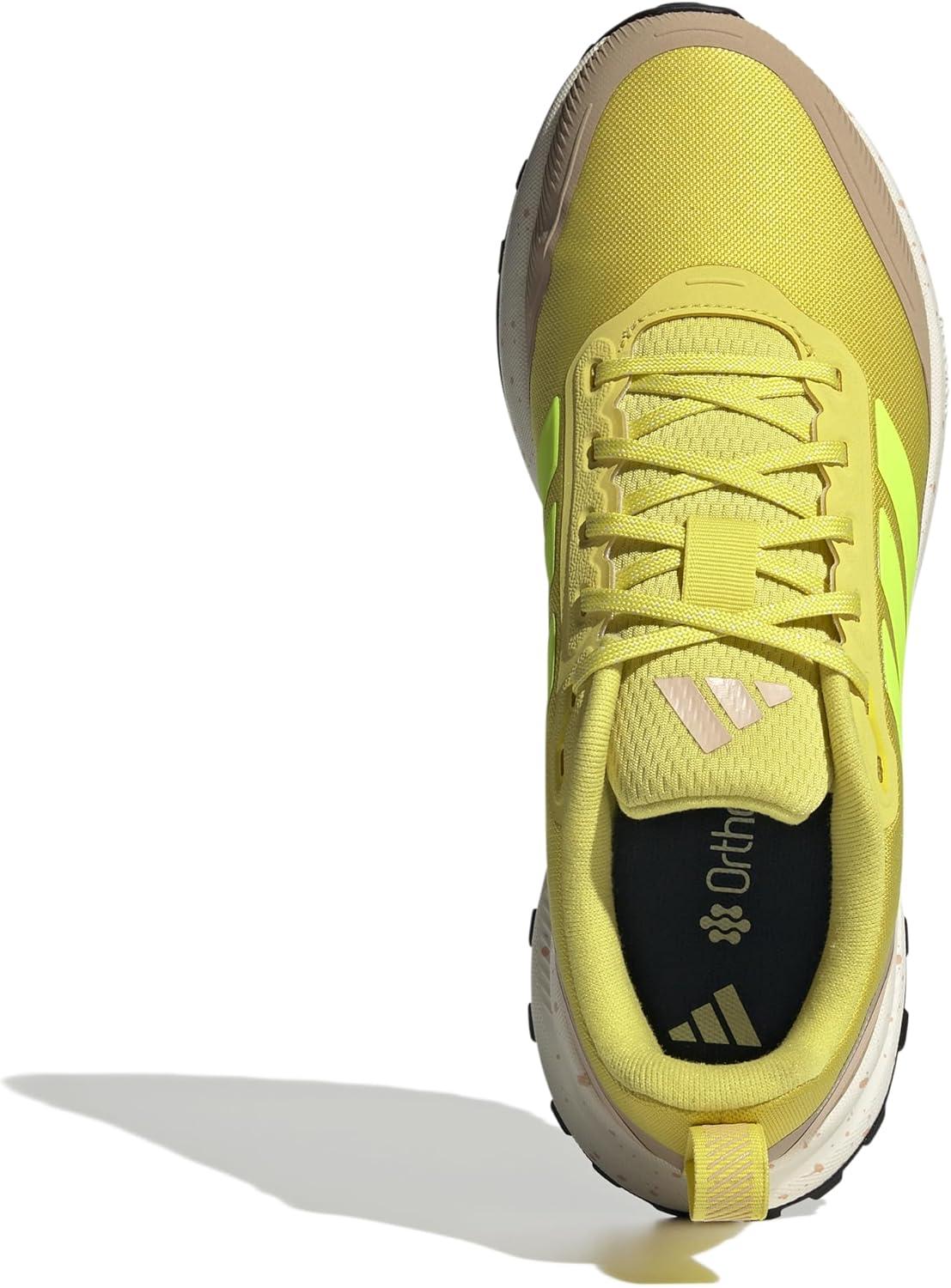 imageadidas Womens Run Falcon 5 Trail SneakerPure Sulfur Lucid Lemon Warm Sandstone