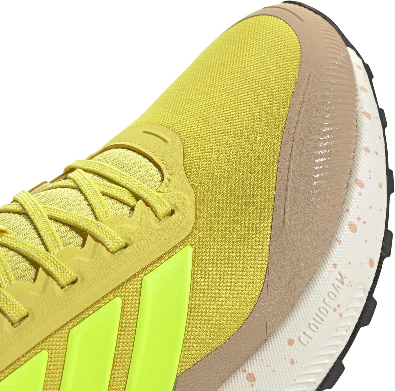 imageadidas Womens Run Falcon 5 Trail SneakerPure Sulfur Lucid Lemon Warm Sandstone