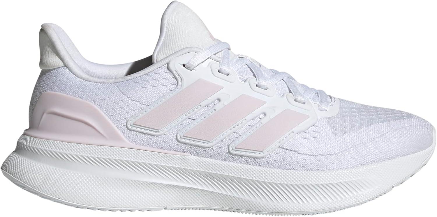 imageadidas Womens Ultrarun 5 Running ShoesWhiteAlmost PinkBlack