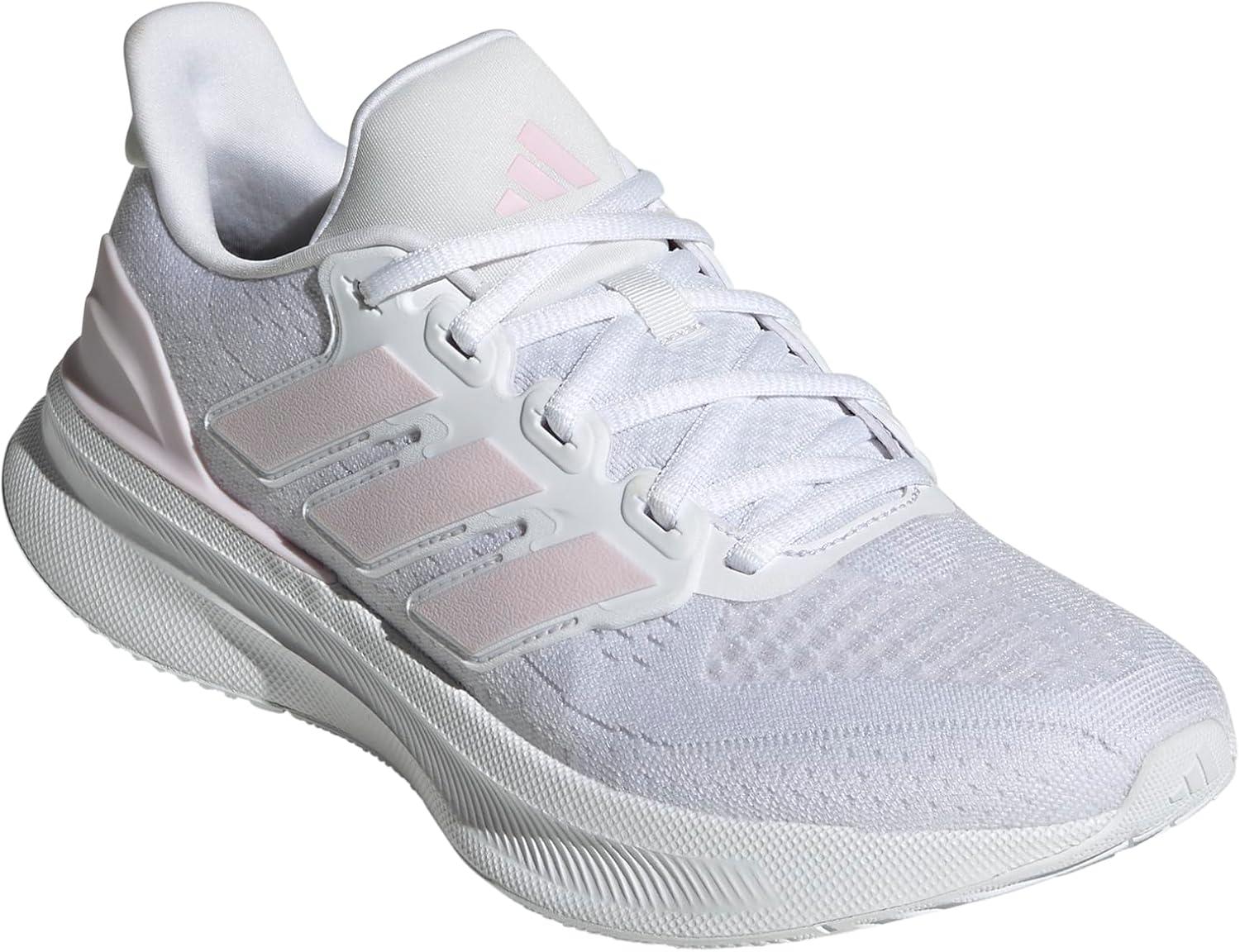 imageadidas Womens Ultrarun 5 Running ShoesWhiteAlmost PinkBlack