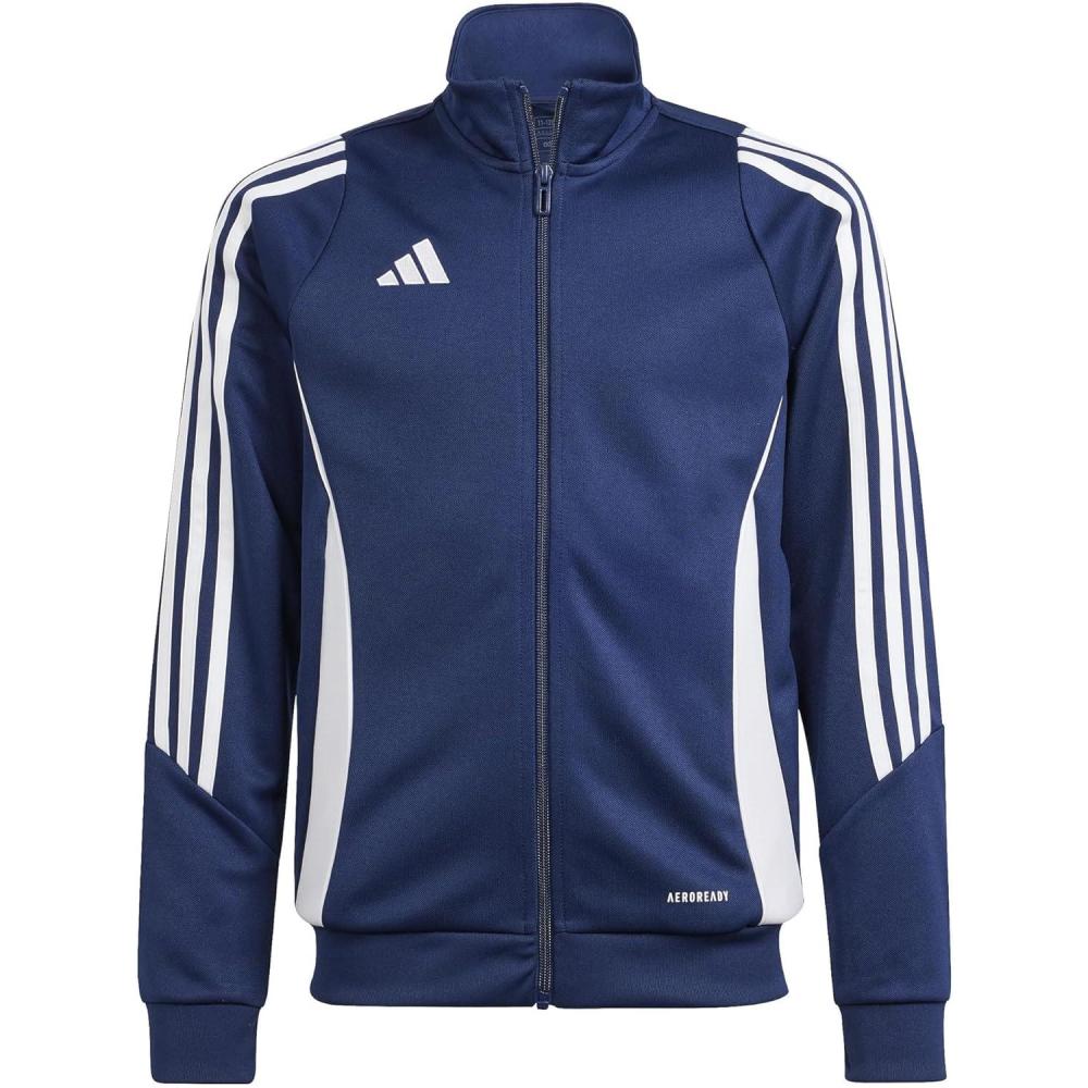 imageadidas Boys Tiro 24 Training JacketTeam Navy BlueWhite