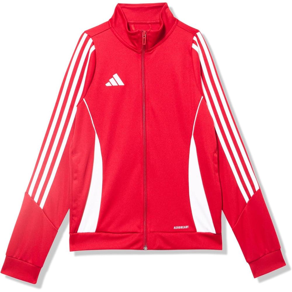 imageadidas Boys Tiro 24 Training JacketTeam Power RedWhite