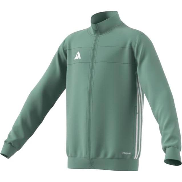 imageadidas Boys Tiro 25 Essentials Training JacketSilver GreenWhite