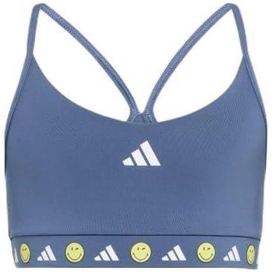 imageadidas Girls Smiley World Training BraPreloved InkWhiteBright Yellow