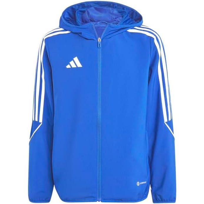 imageadidas Kids Boys Tiro23 League Windbreaker Soccer Cleats Full Zip WhiteTeam Royal Blue