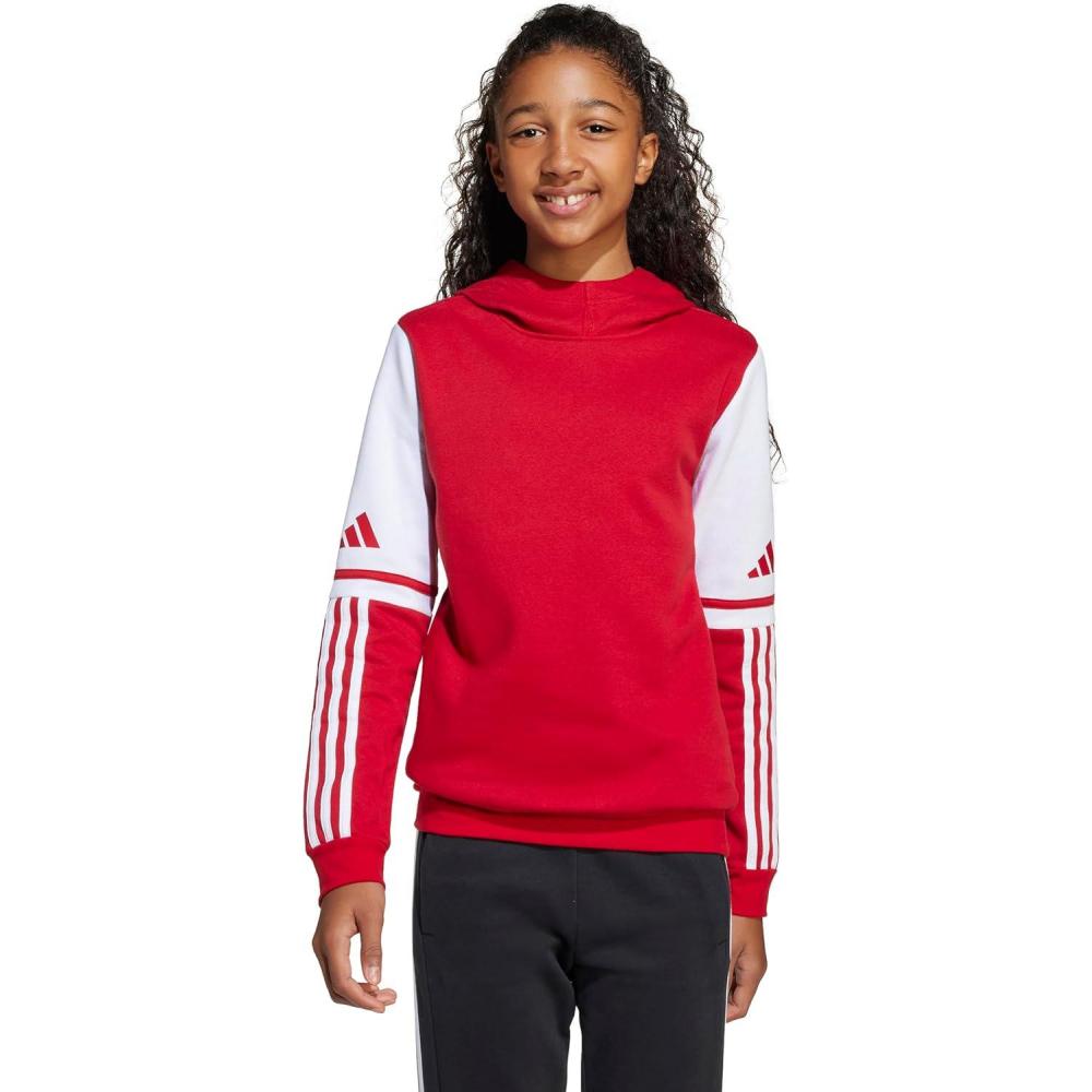 imageadidas Kids Squadra 25 Sweat HoodieTeam Power RedWhite