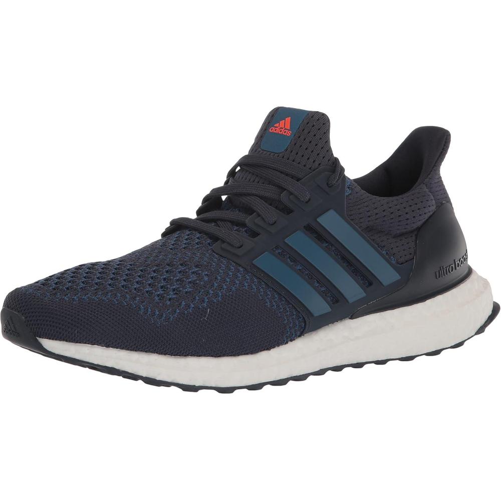 imageadidas Mens Ultraboost 10 Running ShoeShadow NavyCore BlueImpact Orange