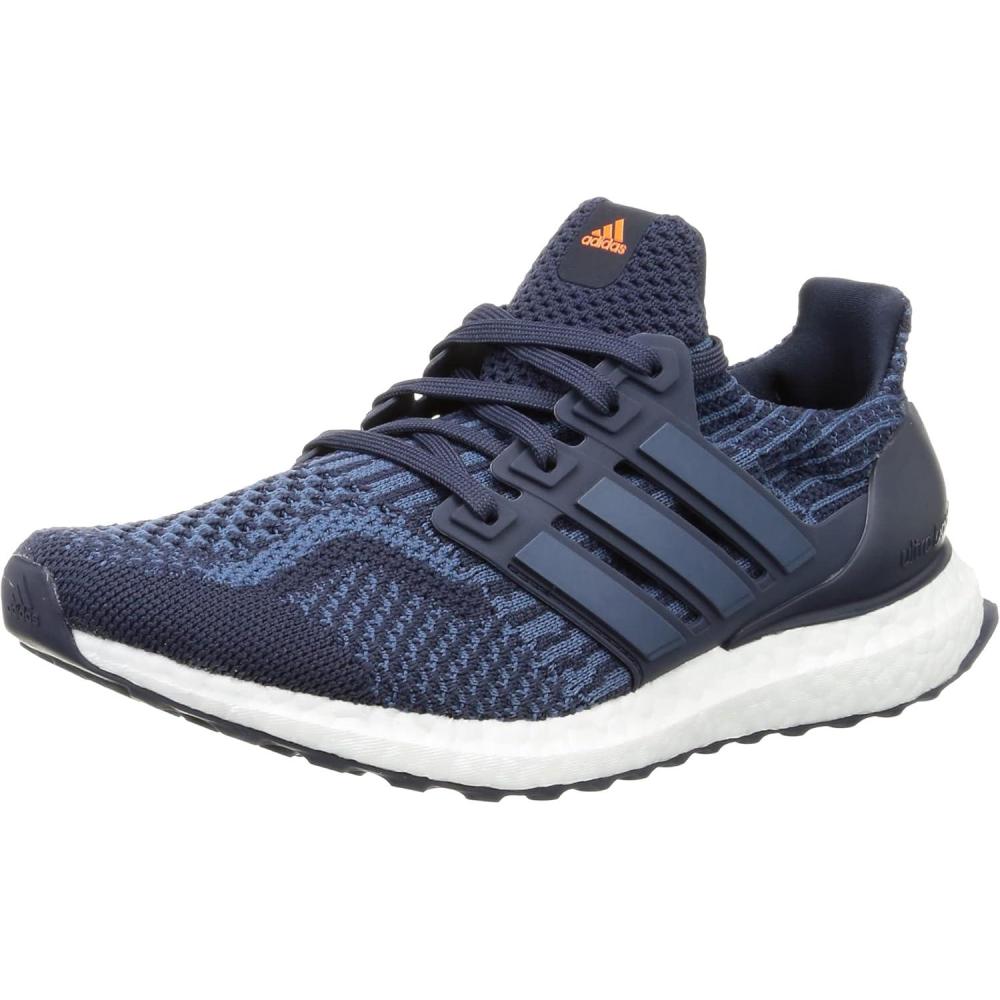 imageadidas Mens Ultraboost 50 DNA Running SneakersShadow NavyWonder SteelImpact Orange