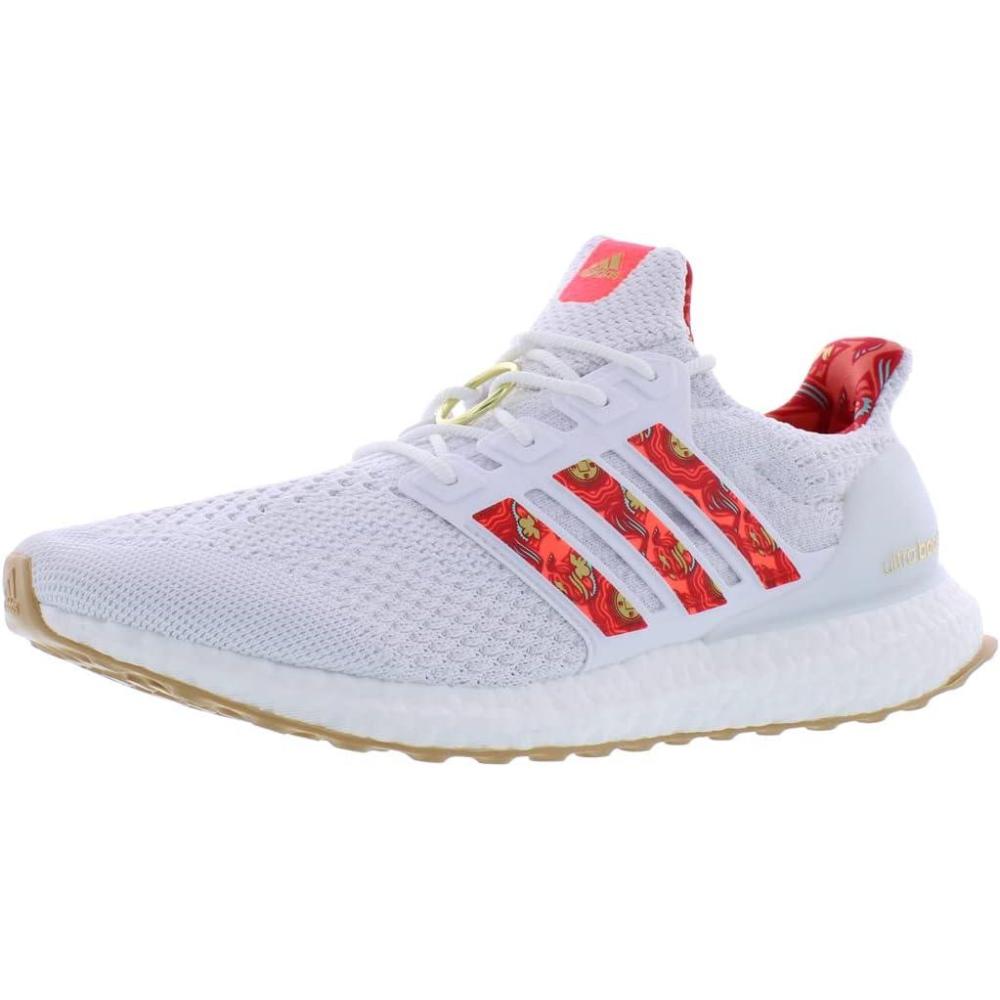imageadidas Mens Ultraboost 50 DNA Running SneakersWhite Red