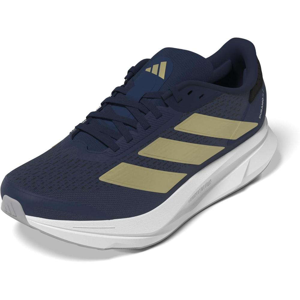 imageadidas Originals Womens Duramo Sl 2 Running ShoesDark BlueGold MetallicHalo Silver